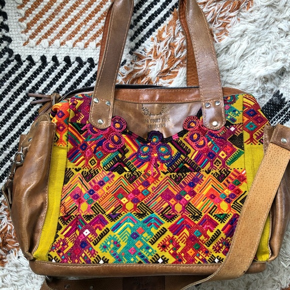 nena and co Handbags - The Young Folk Collective Convertible Huipil Bag